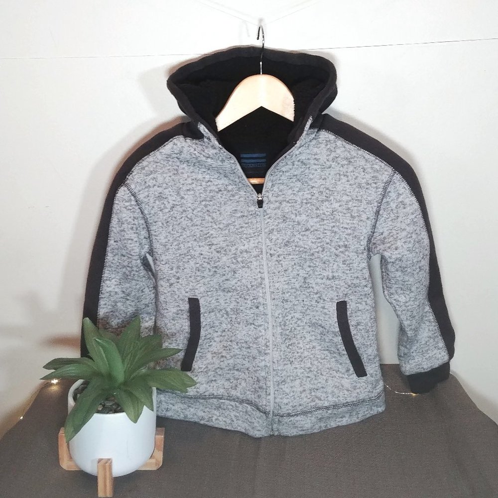 Burnside Boys Grey Warm Fleece Sweater. Size Small
